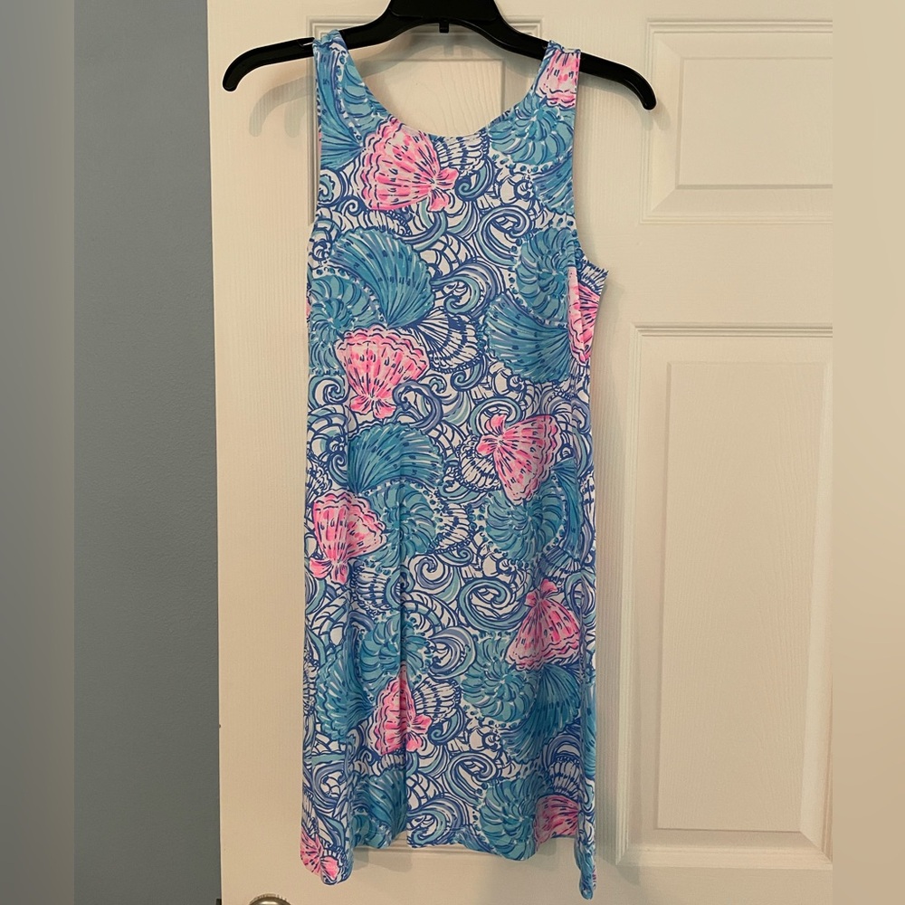 Lilly Pulitzer Blue and White Patterned Dress